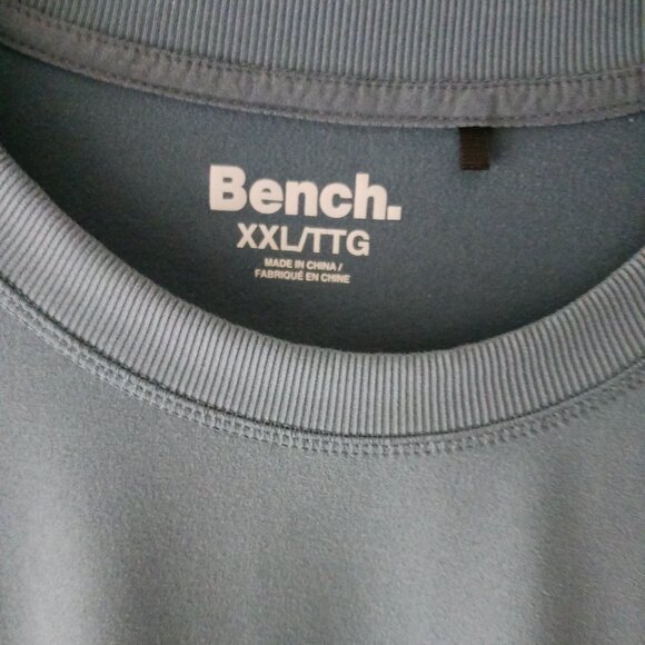 Bench. Women's Pullover Top Size XXL Blue Long Sleeve Crew Neck Stretch T-shirt - Picture 3 of 7